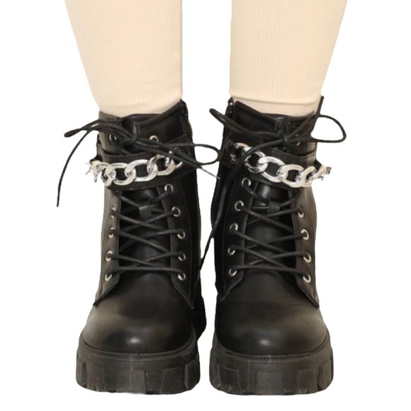 Mysteriously In Love Combat Booties - Picture 1 of 4